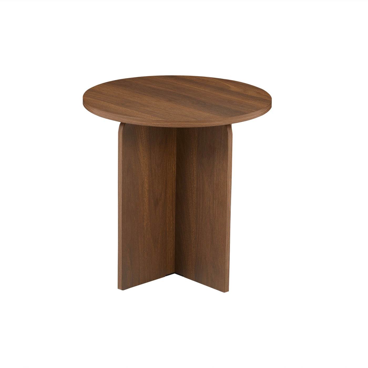 Ocana - Table Basse Ronde - Effet Noyer