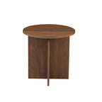 Ocana - Table Basse Ronde - Effet Noyer