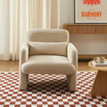 Oma - Fauteuil - Tissu Beige