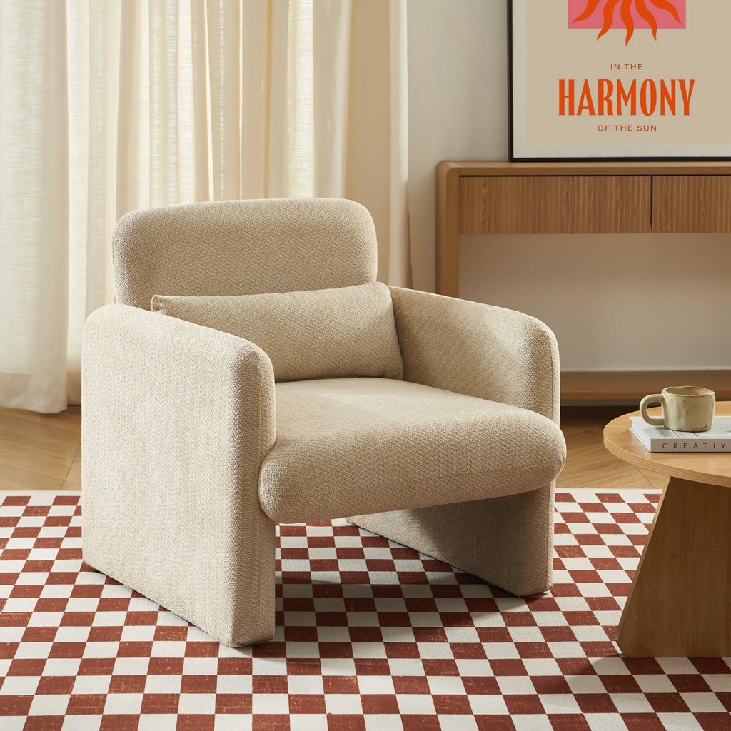 Oma - Fauteuil - Tissu Beige