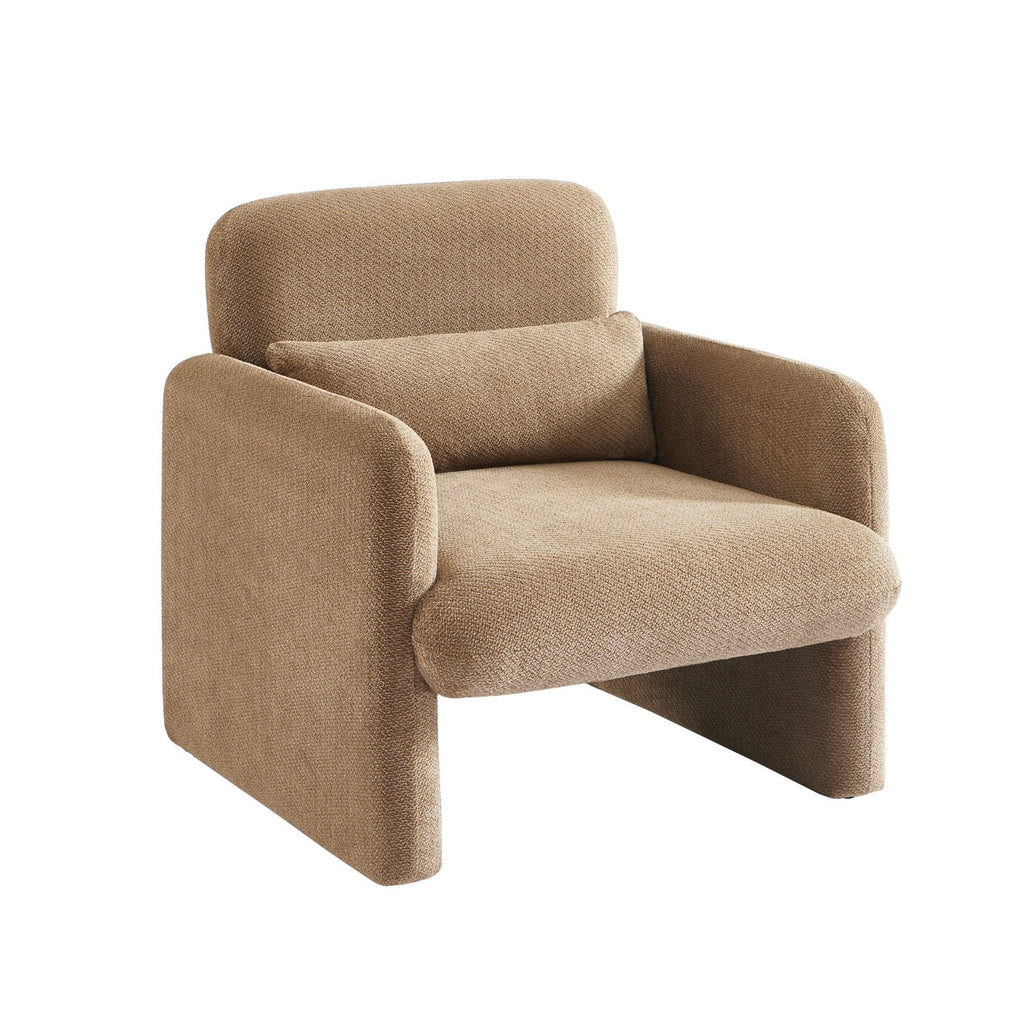 Oma - Fauteuil - Tissu Marron