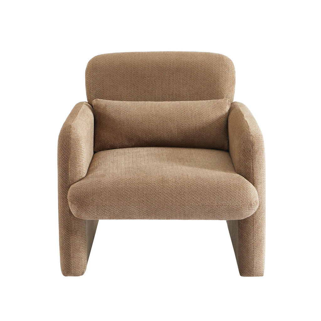 Oma - Fauteuil - Tissu Marron