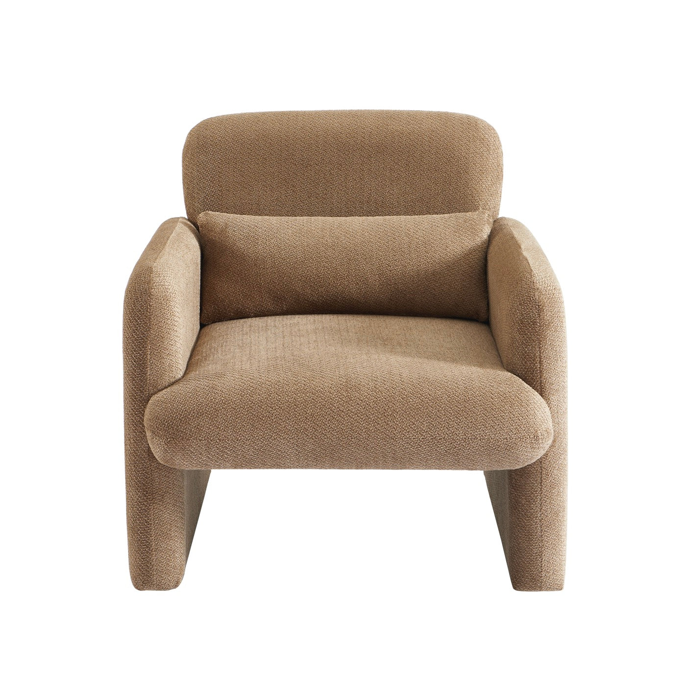 Oma - Fauteuil - Tissu Marron