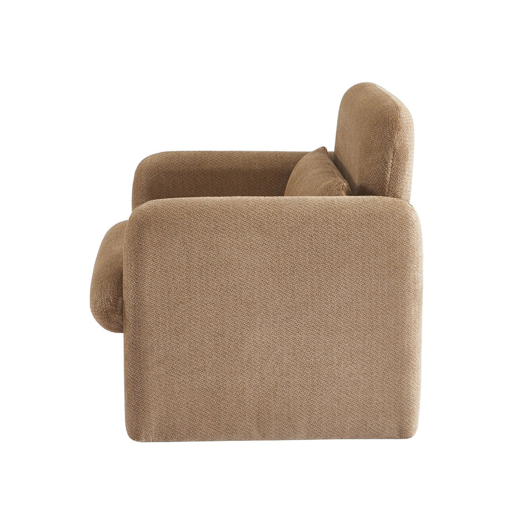 Oma - Fauteuil - Tissu Marron