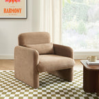 Oma - Fauteuil - Tissu Marron