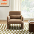 Oma - Fauteuil - Tissu Marron
