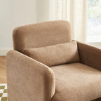 Oma - Fauteuil - Tissu Marron
