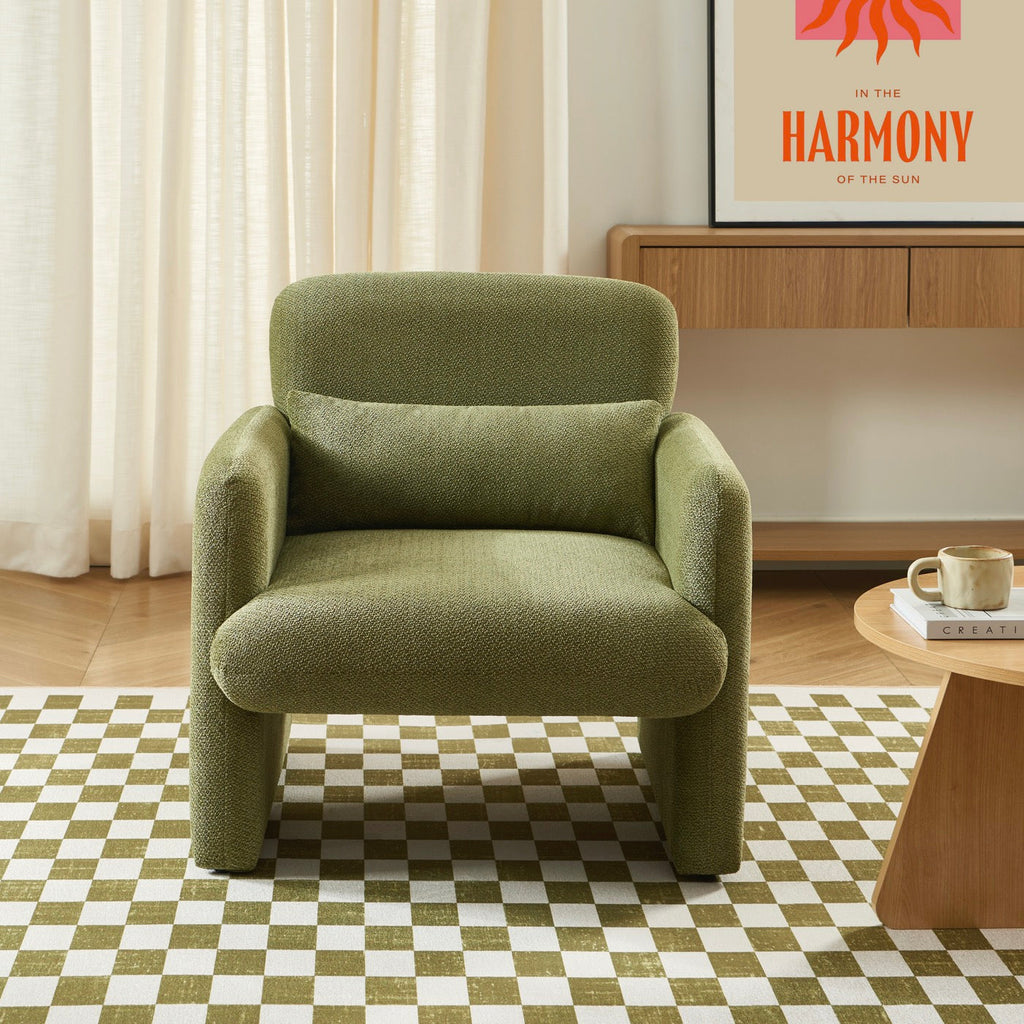 Oma - Fauteuil - Tissu Vert
