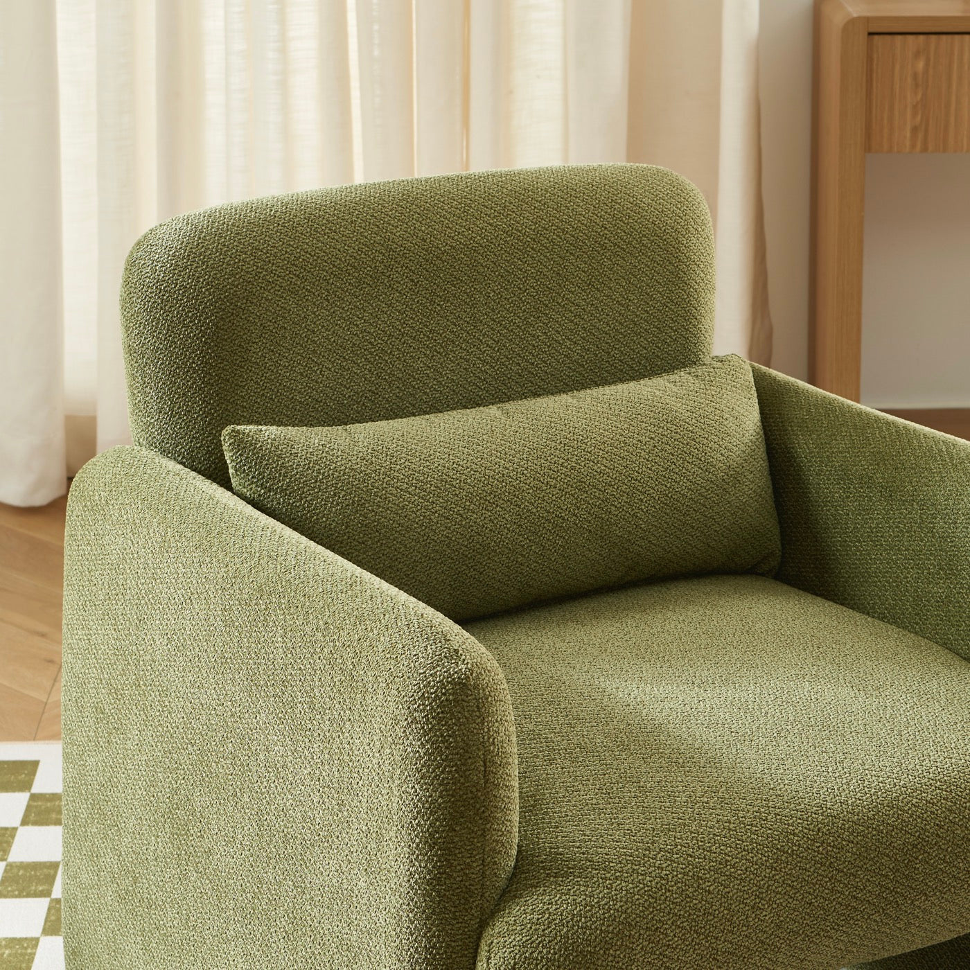 Oma - Fauteuil - Tissu Vert