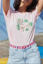 Ceinture Orelie - Rose/Goyave