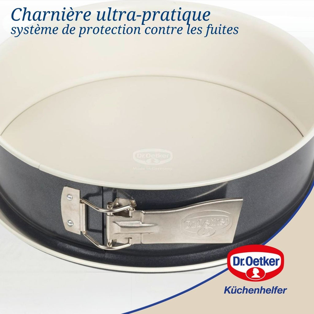 Dr Oetker - Lot De 2 Moules À Gâteaux 28/28 Cm En Acier Dr Oetker Back-Trend - Blanc