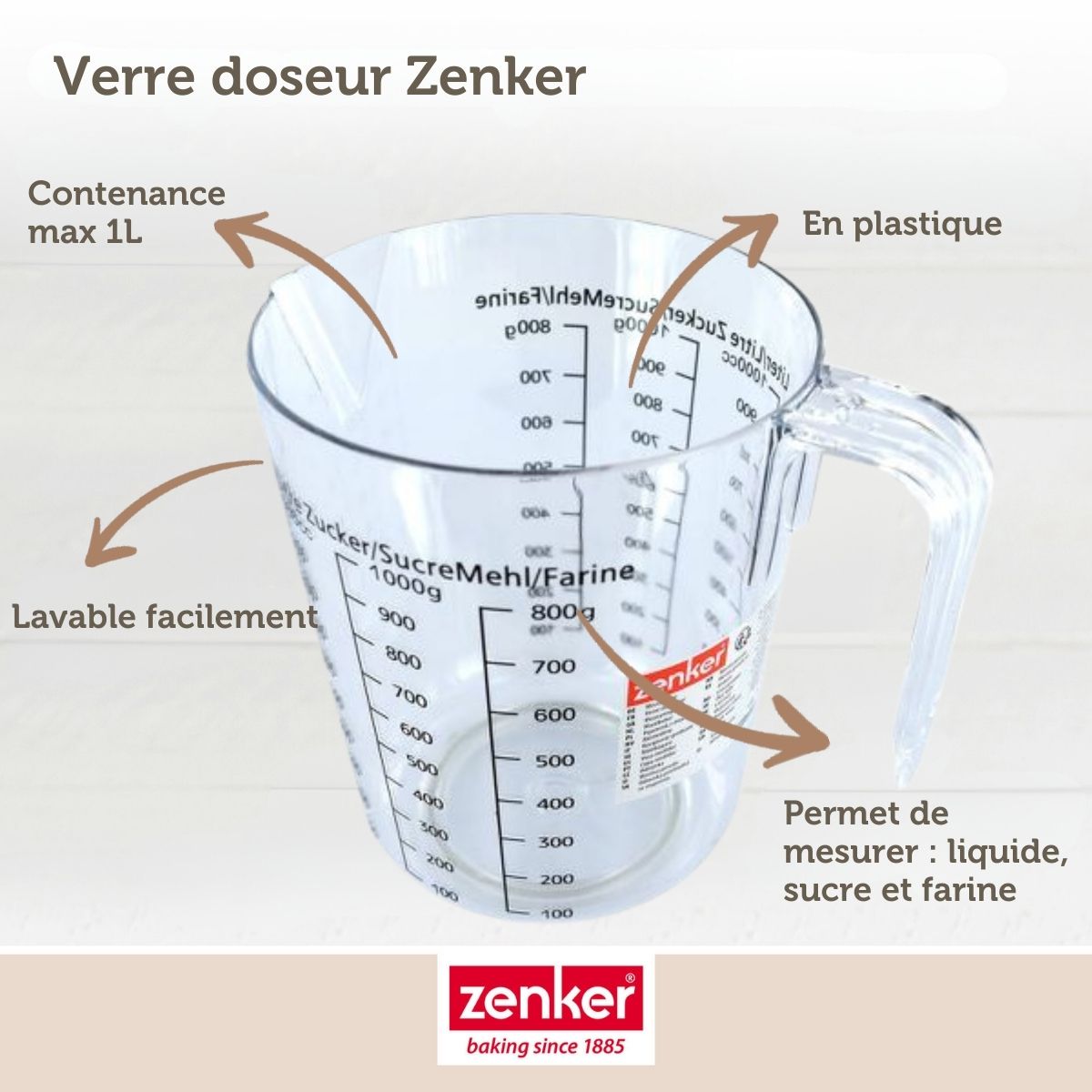 Zenker - Set De 5 Ustensiles De Pâtisserie Moule À Gâteaux Bols Spatule Et Verre Doseur Silicone Fibre De Verre Silicone Fibre De Verre Zenker Silicone Fibre De Verre - Noir