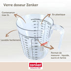 Zenker - Set De 5 Ustensiles De Pâtisserie Moule À Gâteaux Bol Spatule Pâtisserie Et Verre Doseur Zenker Mojave Gold - Or