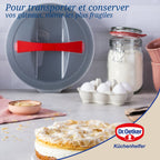 Dr Oetker - Ensemble De 2 Moules À Manqué À Charnière 26 Cm Avec Couvercle De Transport Dr. Oetker Bake And Go - Noir