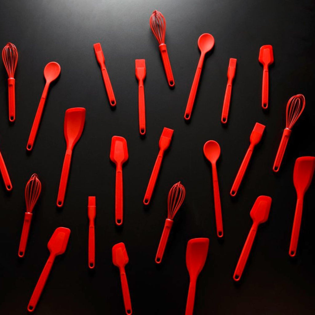 Dr Oetker - Set De 2 Ustensiles De Cuisine Cuillère Silicone Dr Oetker Flexxibel Love - Rouge