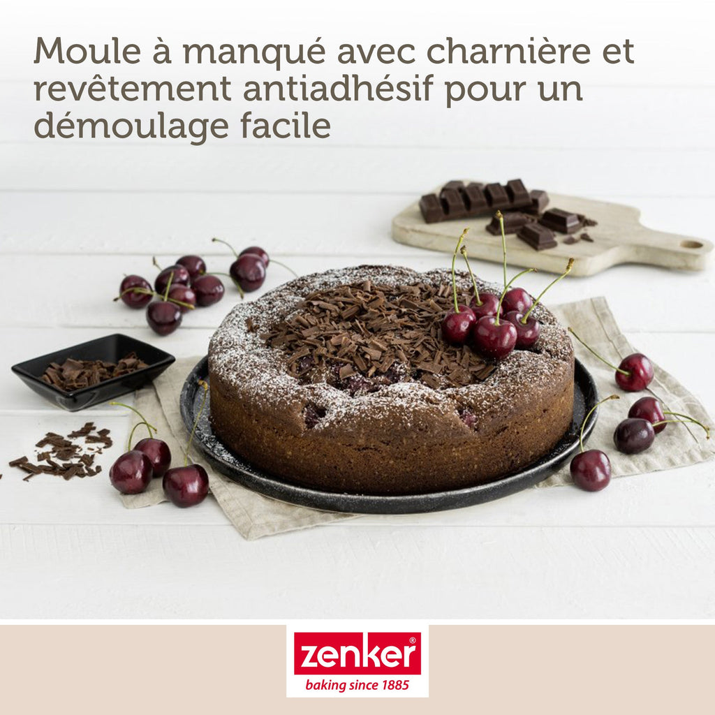 Zenker - Ensemble De 2 Moules À Manqué À Charnière 24 Cm Zenker Black Metallic - Noir