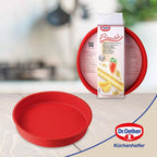 Dr Oetker - Moule À Manqué En Silicone De 26 Cm Dr. Oetker Flexxibel Love - Rouge