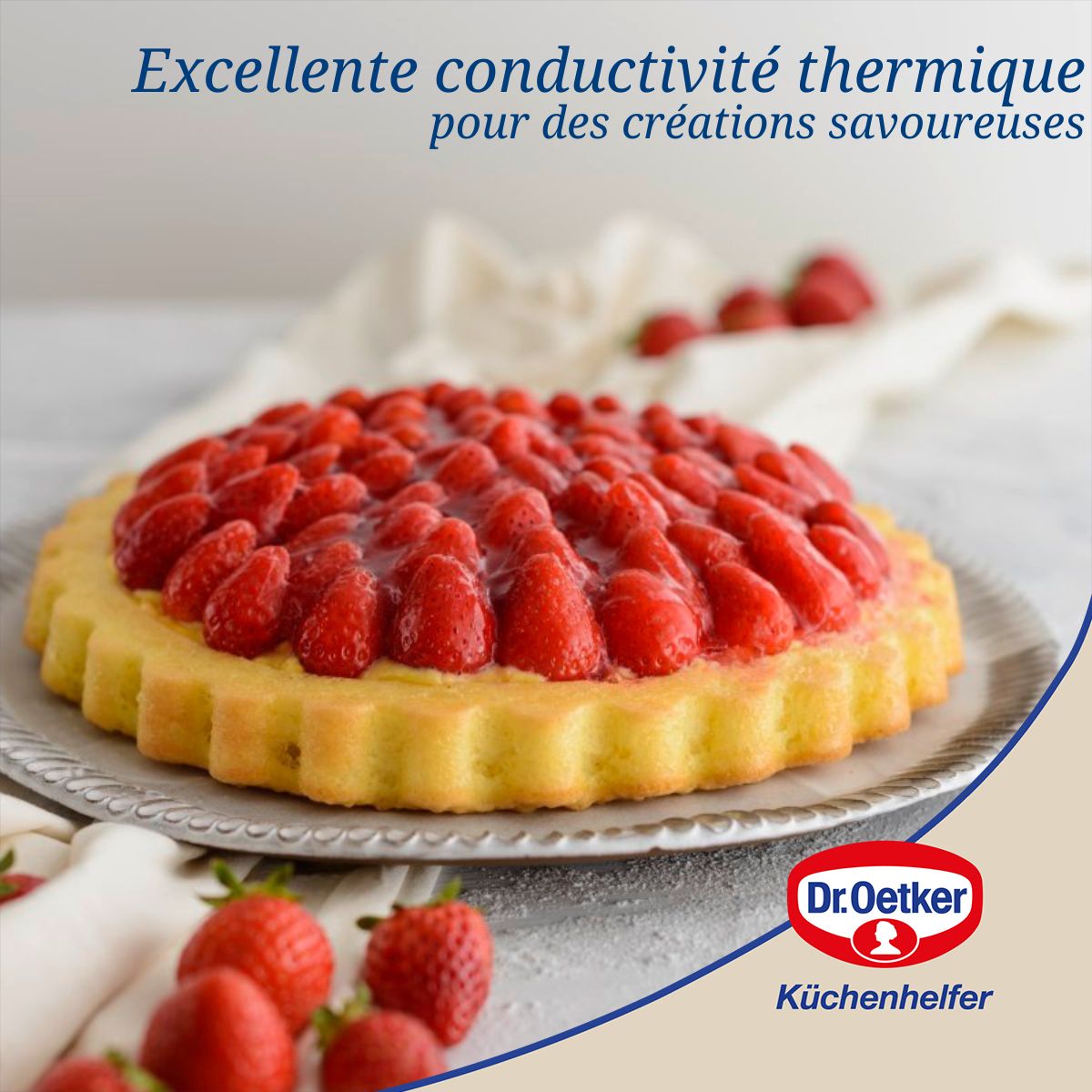 Dr Oetker - Moule À Tarte En Silicone Rouge De 26 Cm Dr. Oetker Flexxibel Love - Rouge
