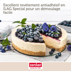 Zenker - Moule À Manqué À Charnière 26 Cm Avec Couvercle De Transport Zenker Pure - Noir