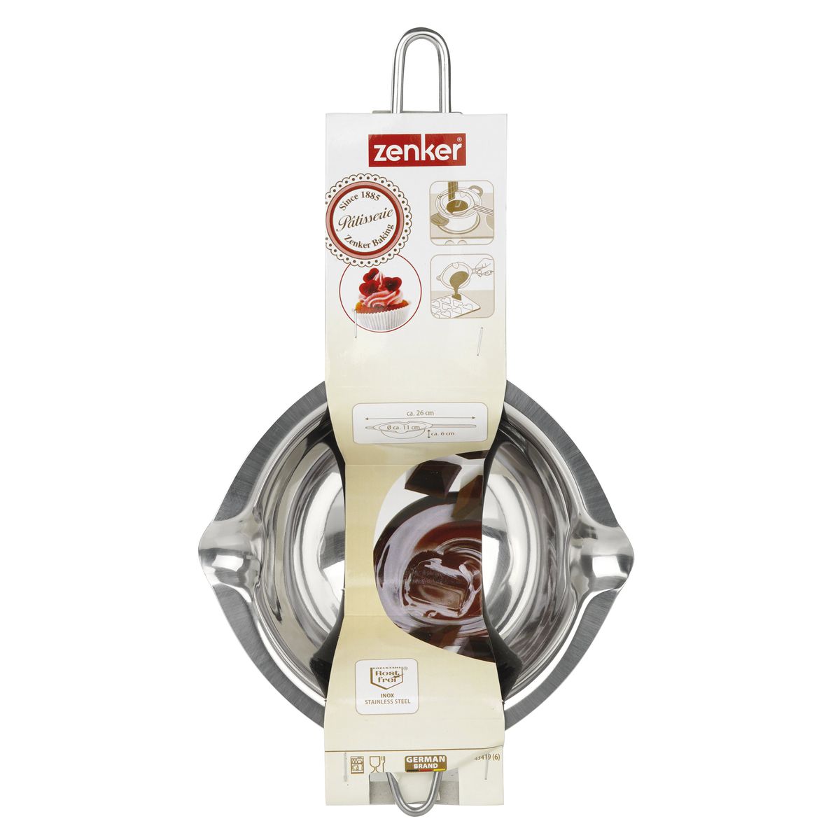 Zenker - Service À Bain Marie 26 Cm Pour Chocolat Zenker - Gris