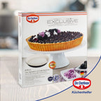 Dr Oetker - Moule À Tarte Quiche 28 Cm En Email Dr. Oetker Exclusive - Blanc|Noir