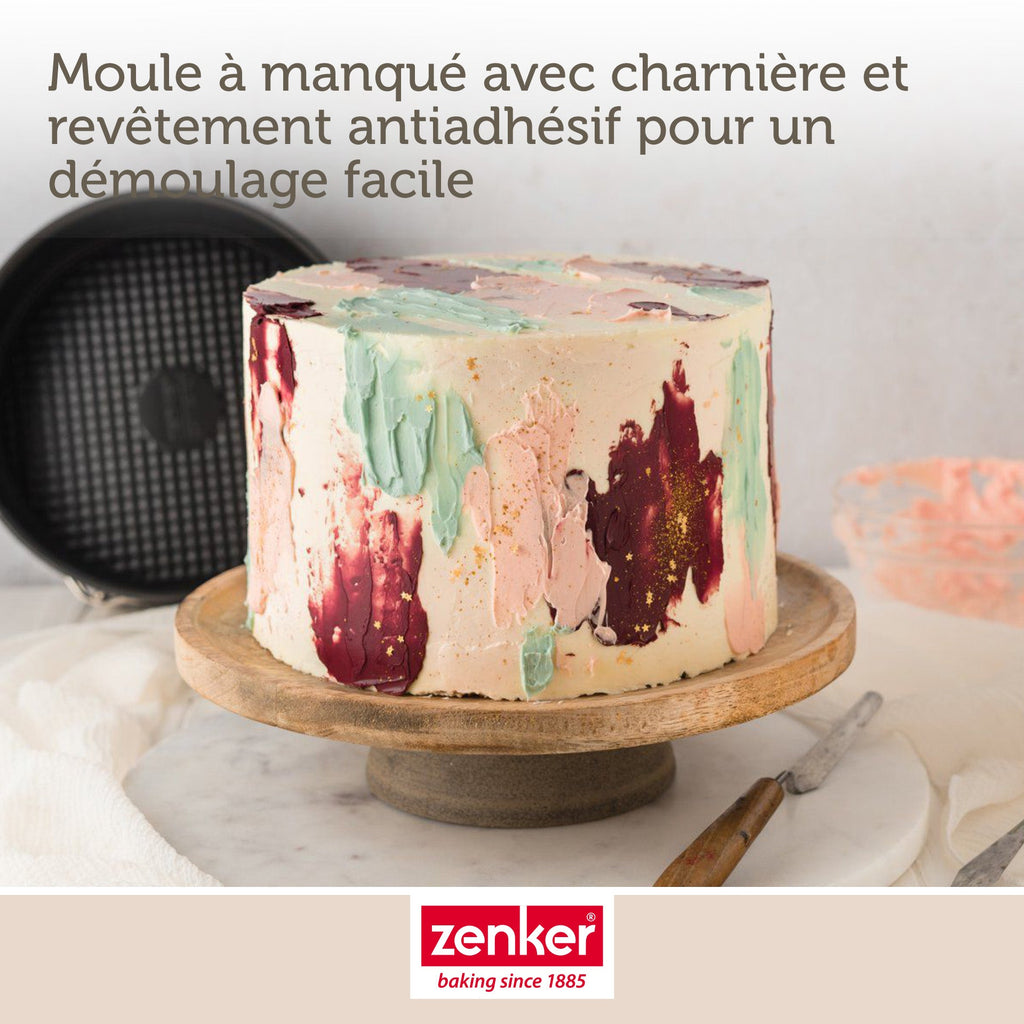 Zenker - Moule À Manqué À Charnière 20 Cm Zenker Black Metallic - Noir