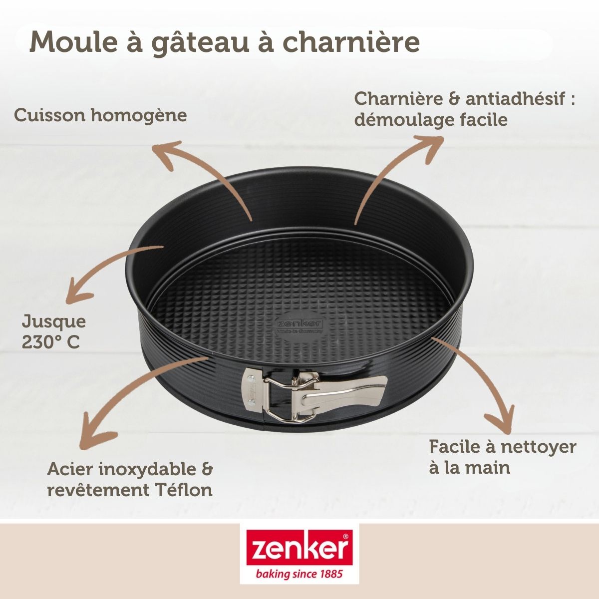 Zenker - Set De 4 Ustensiles De Pâtisserie Moule À Gâteaux 2 Bols Et Spatule Black Metallic Black Mettallic Zenker Black Mettallic - Noir