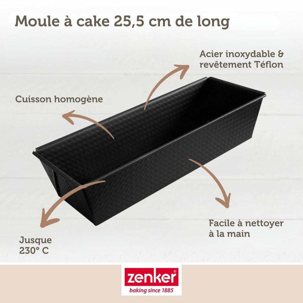 Zenker - Moule À Cake 25,5 Cm Zenker Black Metallic - Noir