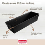 Zenker - Moule À Cake 25,5 Cm Zenker Black Metallic - Noir