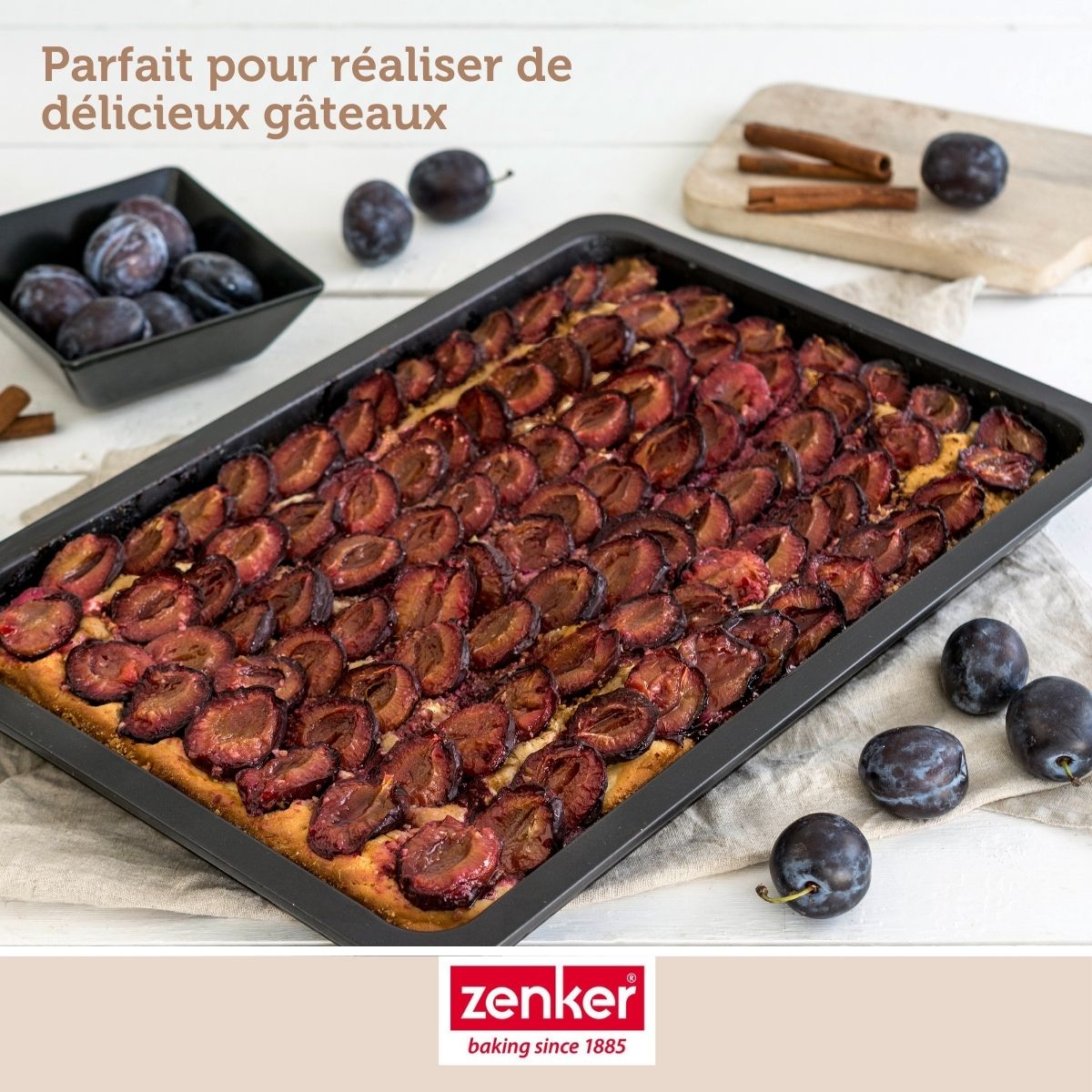 Zenker - Plaque De Four Rectangulaire 42 X 29 Cm Zenker Black Metallic - Noir