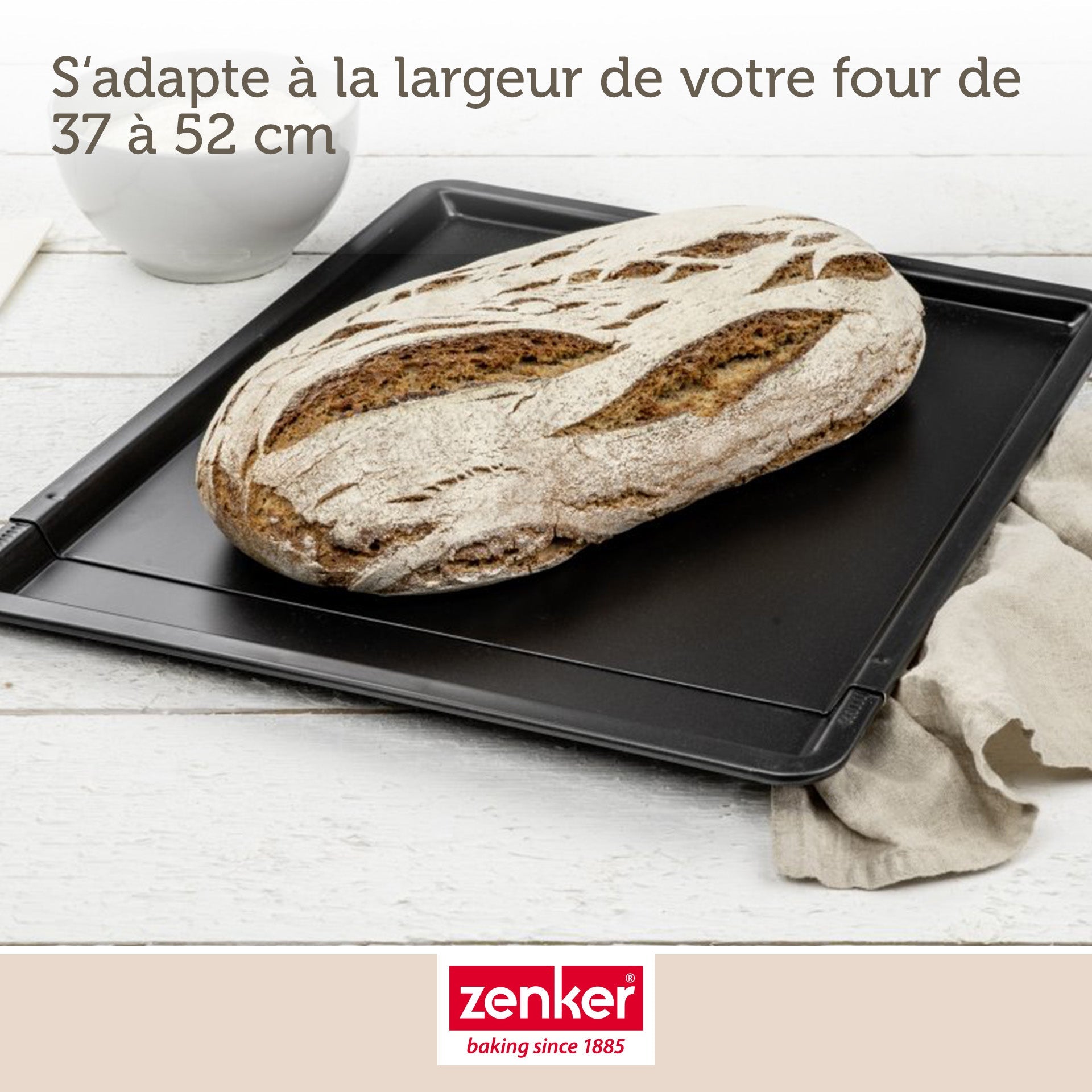 Zenker - Plaque À Pâtisserie Extensible De 37 X 52 Cm Zenker Black Metallic - Noir