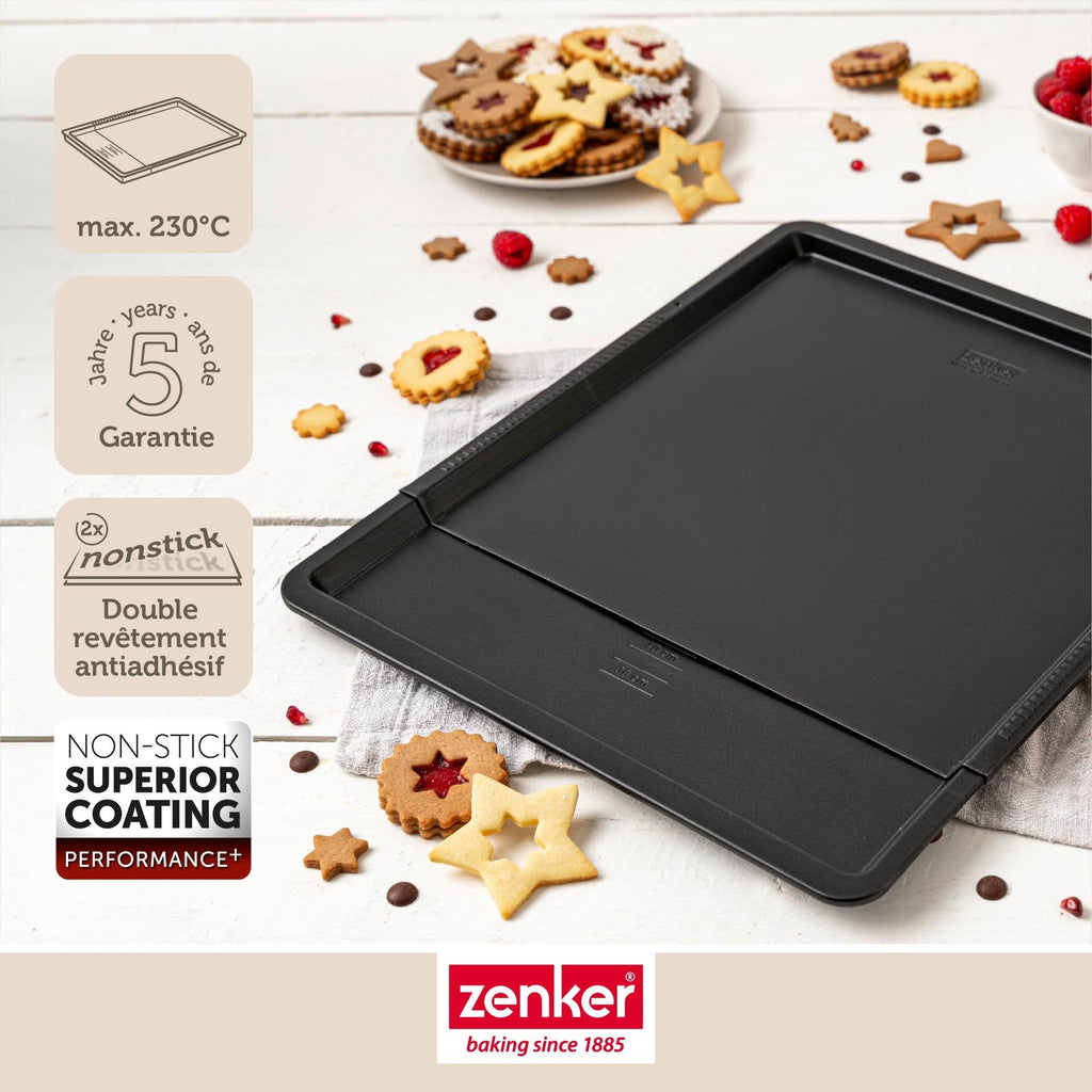 Zenker - Plaque De Cuisson Four Extensible De 37 À 52 Cm Zenker Perfect Black + - Noir