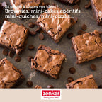Zenker - Moule À Gâteaux 12 Carrés En Silicone Fibre De Verre Zenker - Noir