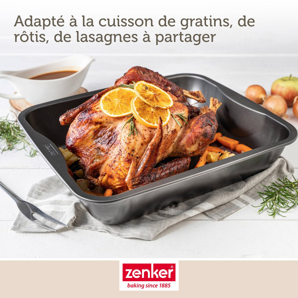 Zenker - Plat À Four Xxl Rectangle 40 X 34 Cm Zenker Spécial Cooking - Noir