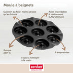 Zenker - Moule Pour 8 Beignets Au Four 33 Zenker Black Metallic - Noir