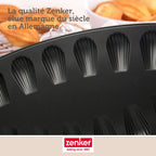 Zenker - Moule 12 Madeleines 26 X 39 Cm Zenker Spécial Countries - Noir