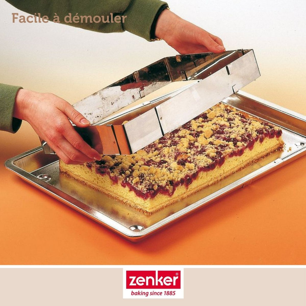 Zenker - Cadre À Gâteau Réglable 27 À 52 Cm Zenker Smart Pastry - Inox