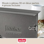 Zenker - Moule À Gâteaux 3D En Forme De Lapin De Pâques 600 Ml Zenker Special Season - Noir