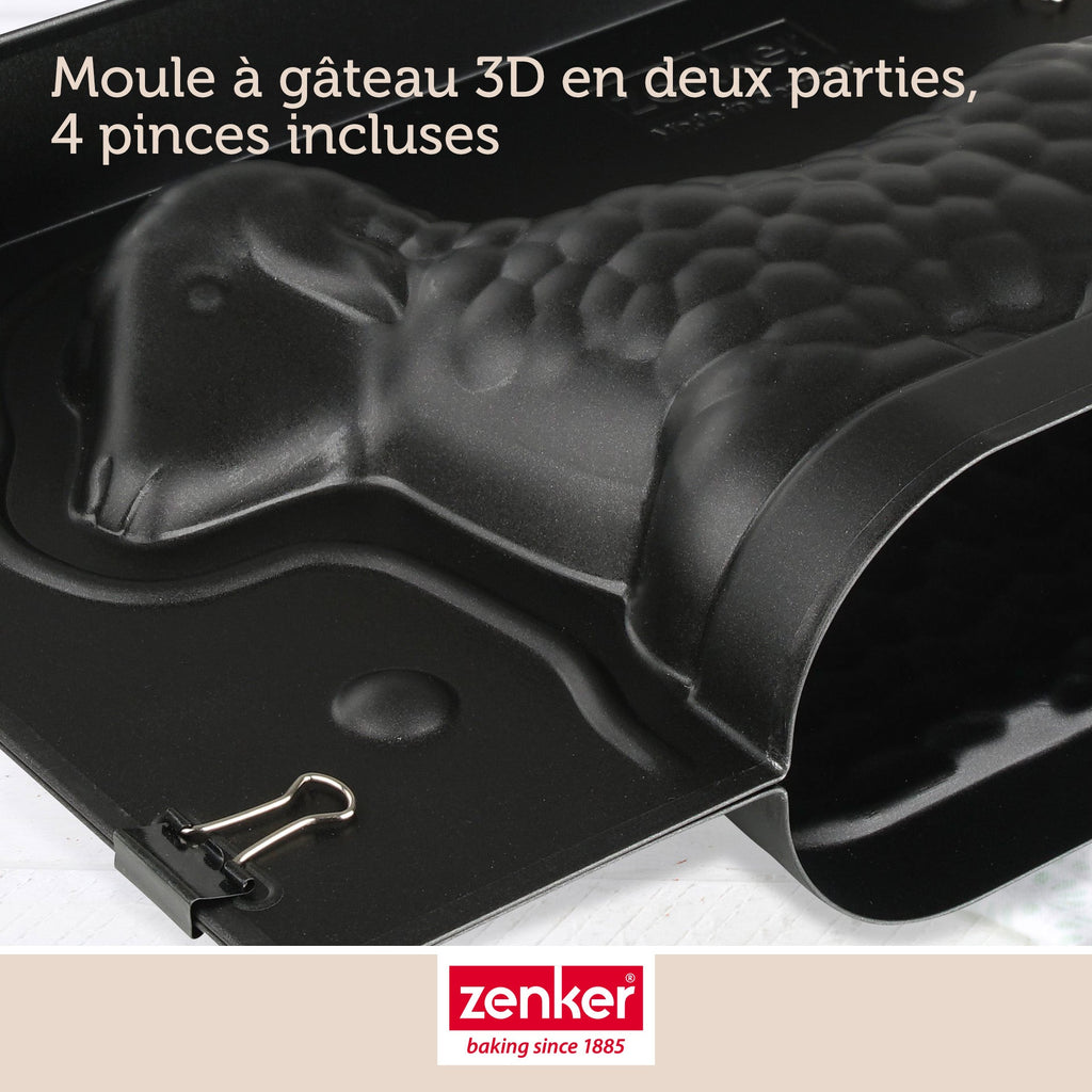 Zenker - Moule Agneau Pascal 3D 700 Ml Pour Pâques Zenker Special Season - Noir