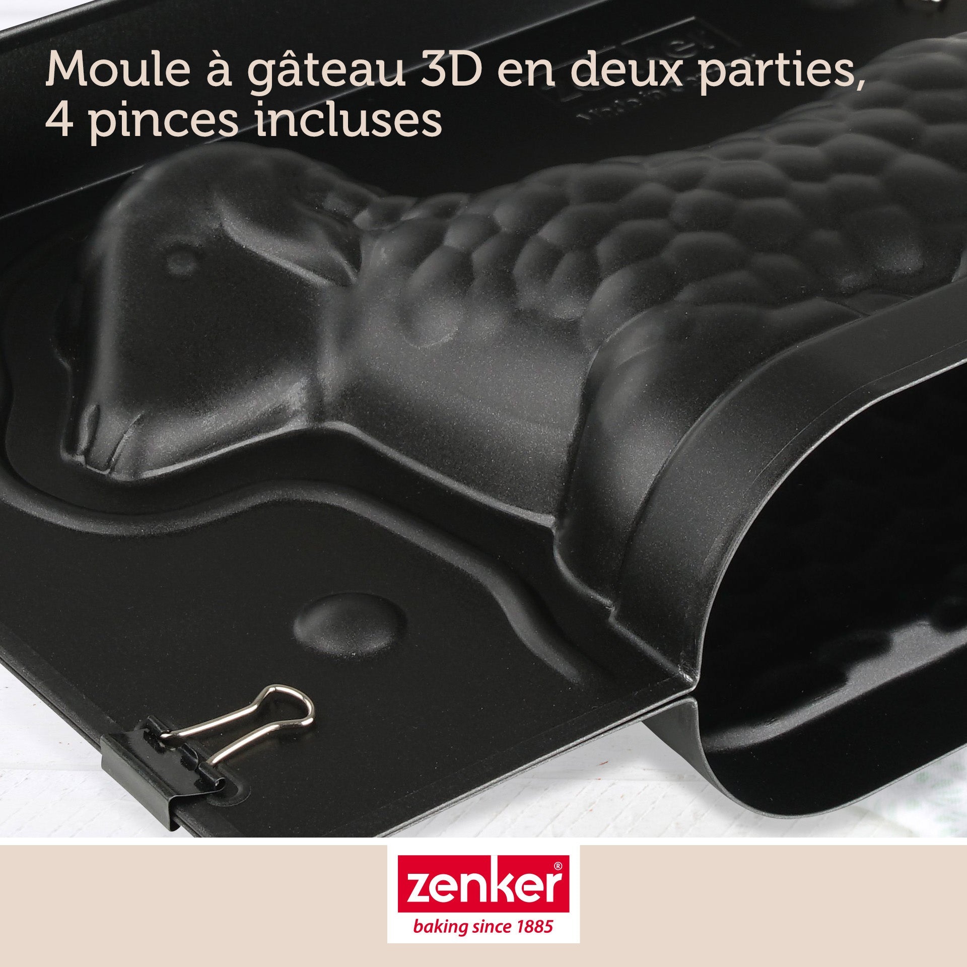 Zenker - Moule Agneau Pascal 3D 700 Ml Pour Pâques Zenker Special Season - Noir