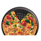 Zenker - Lot De 2 Plaques À Pizza À Fond Perforé 32 Cm Zenker Spécial Countries - Noir
