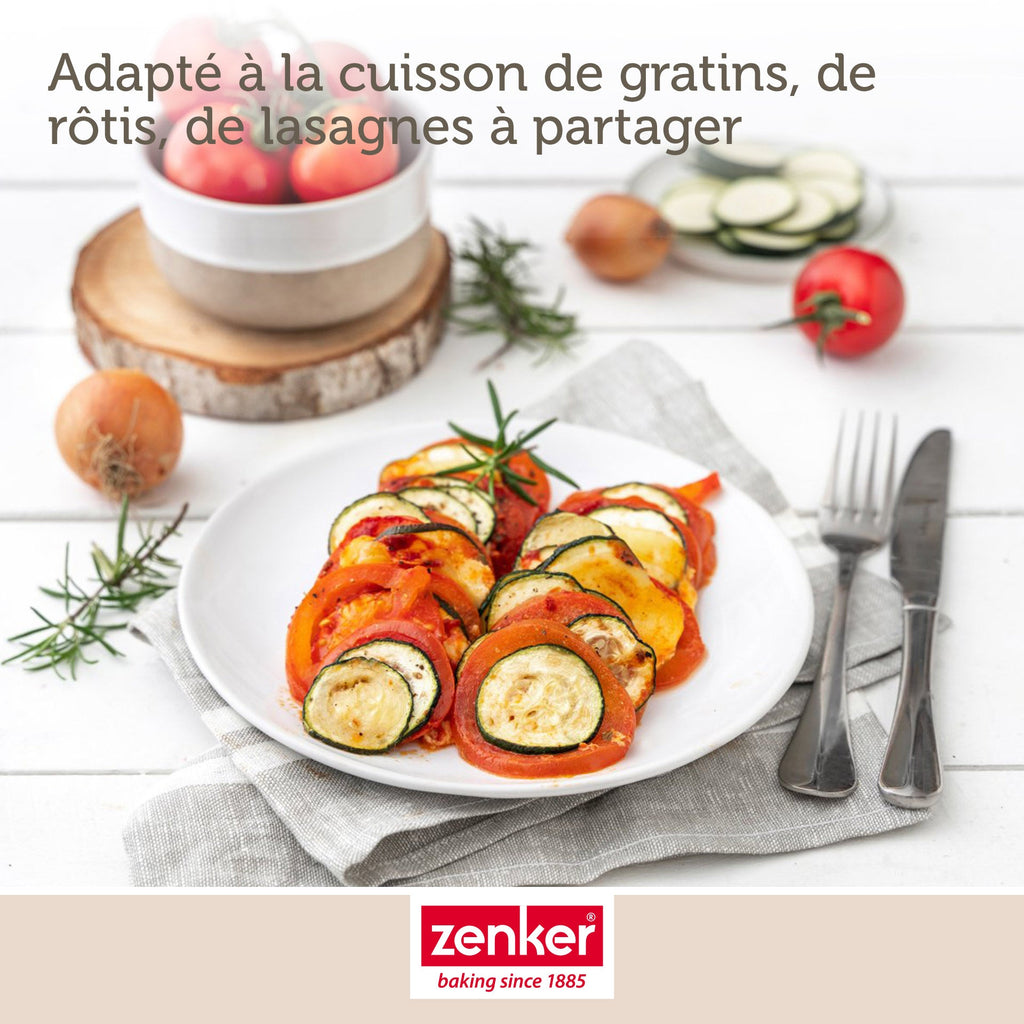 Zenker - Lot De 2 Plats À Four Rectangulaires 40 X 34 Cm Et 33 X 25 Cm Zenker Special Cooking - Noir