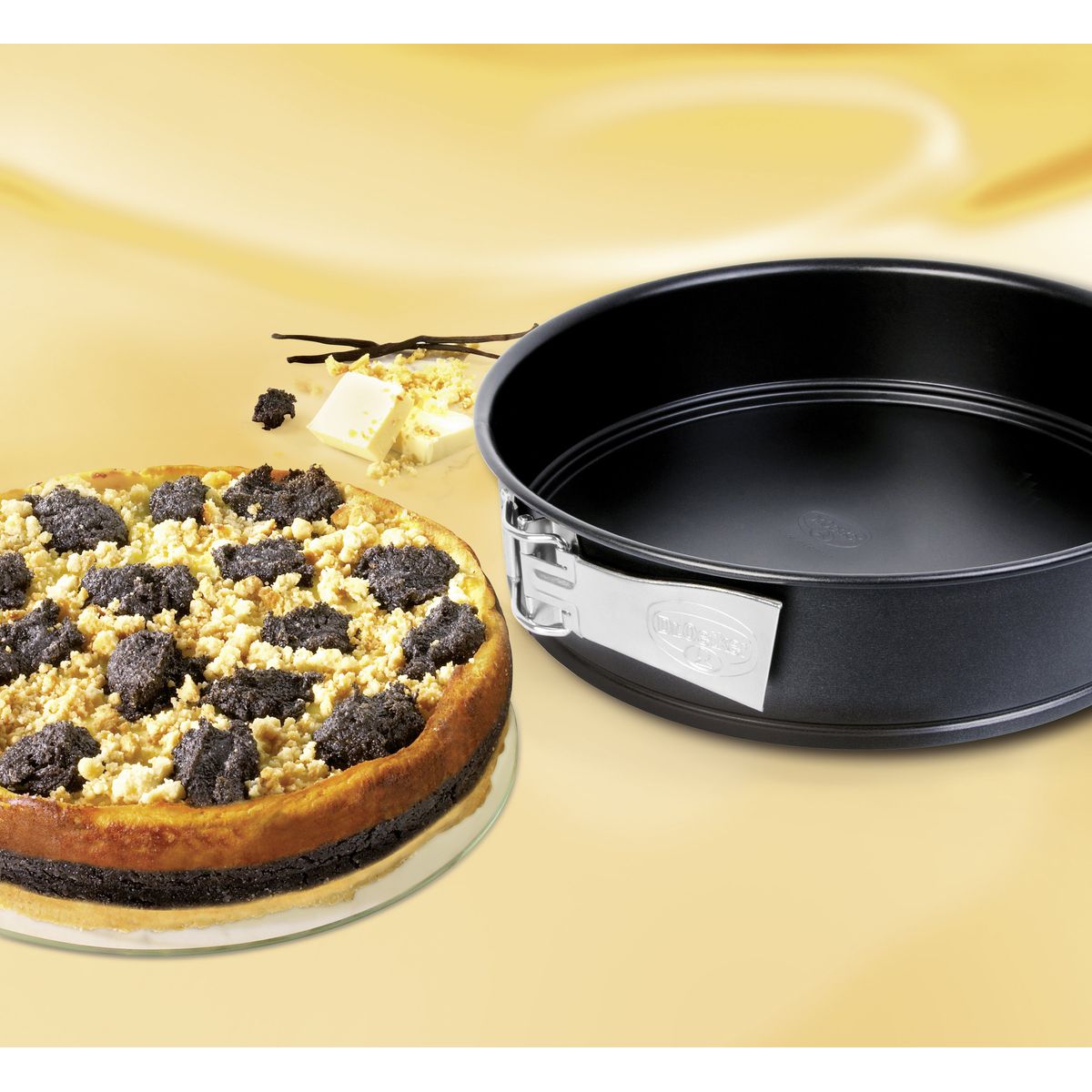Dr Oetker - Lot De 2 Moules À Manqué 28/28 Cm En Acier Dr Oetker Tradition - Noir