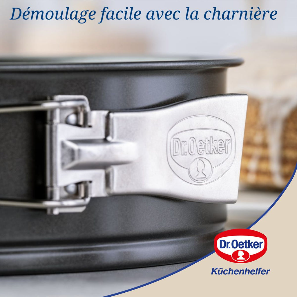 Dr Oetker - Ensemble De 2 Moules À Manqué À Charnière 24 Cm Dr.Oetker Tradition - Noir