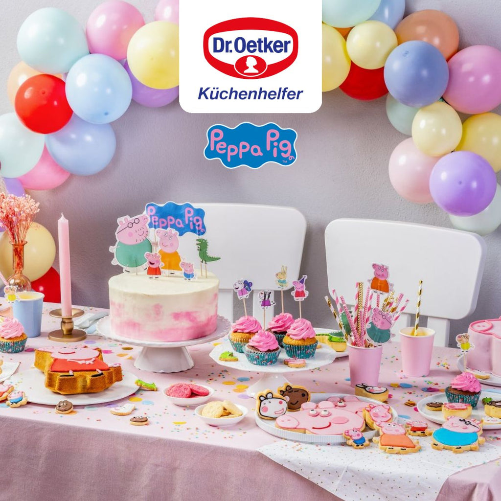 Dr Oetker - Ensemble De 24 Décorations De Gâteau D’Anniversaire Dr. Oetker Peppa Pig - Coloré