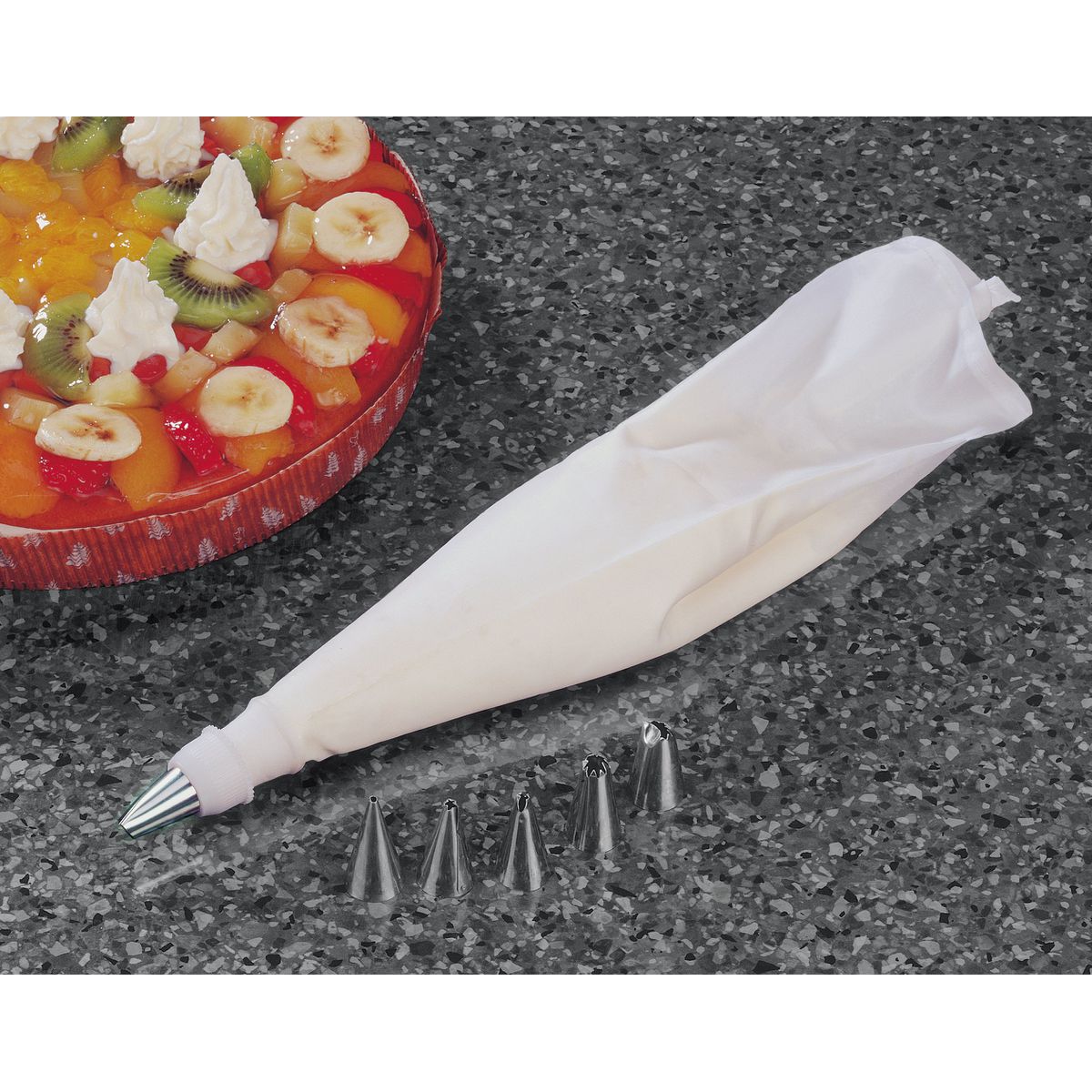Zenker - Set De 2 Poches À Douille Avec Embouts Zenker Smart Pastry - Blanc|Inox