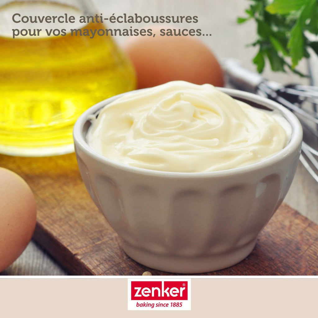 Zenker - Set De 2 Couvercles 30/30 Cm En Plastique Avec 2 Ustensiles Zenker Smart Pastry - Blanc|Transparent