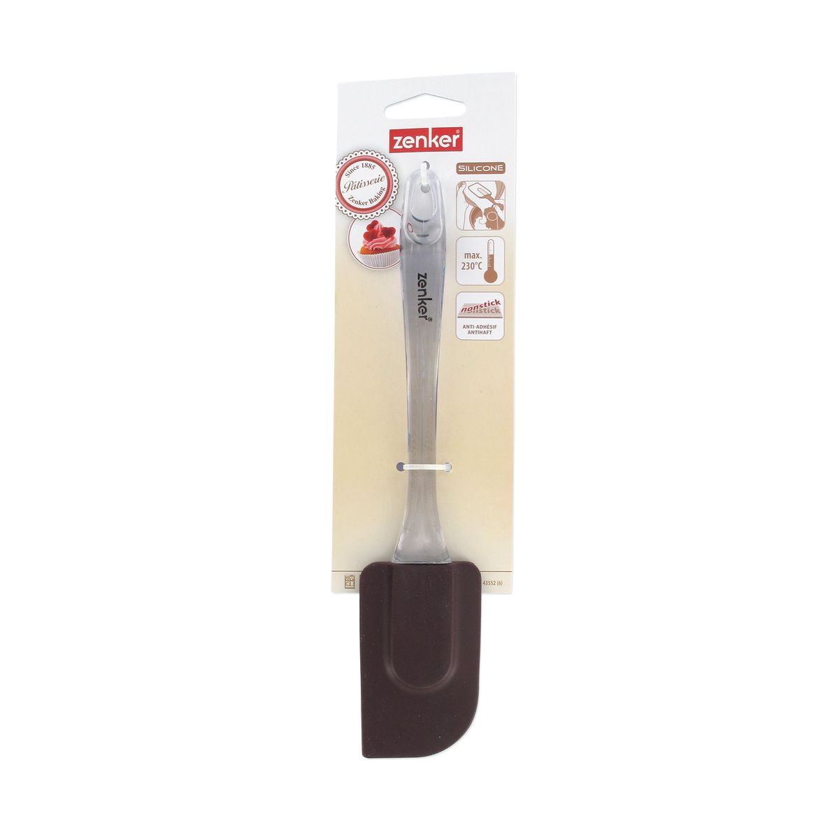 Zenker - Ensemble De 2 Spatules De Cuisine Et De Pâtisserie 26 Cm Zenker Smart Pastry - Jaune|Brun|Transparent