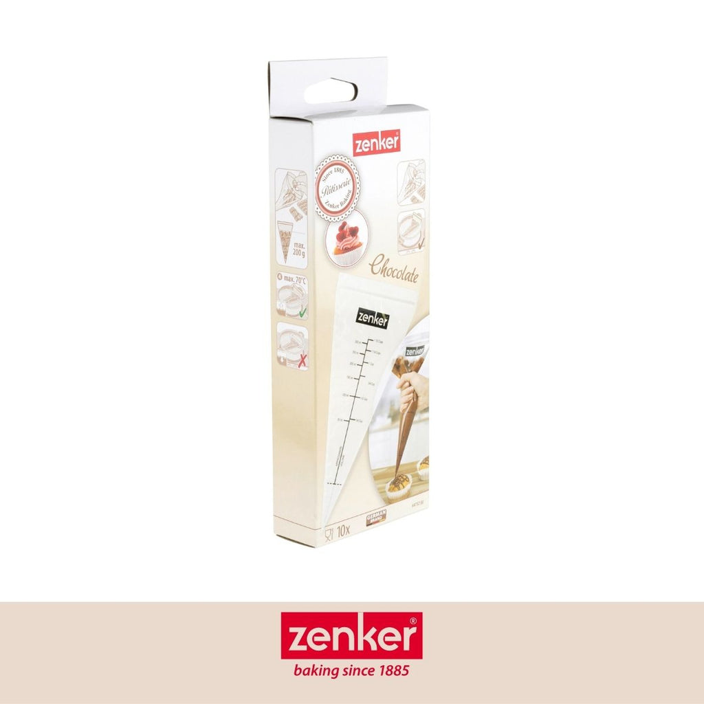 Zenker - Set De 2 Poches À Douilles Professionnelles Zenker Smart Pastry - Transparent