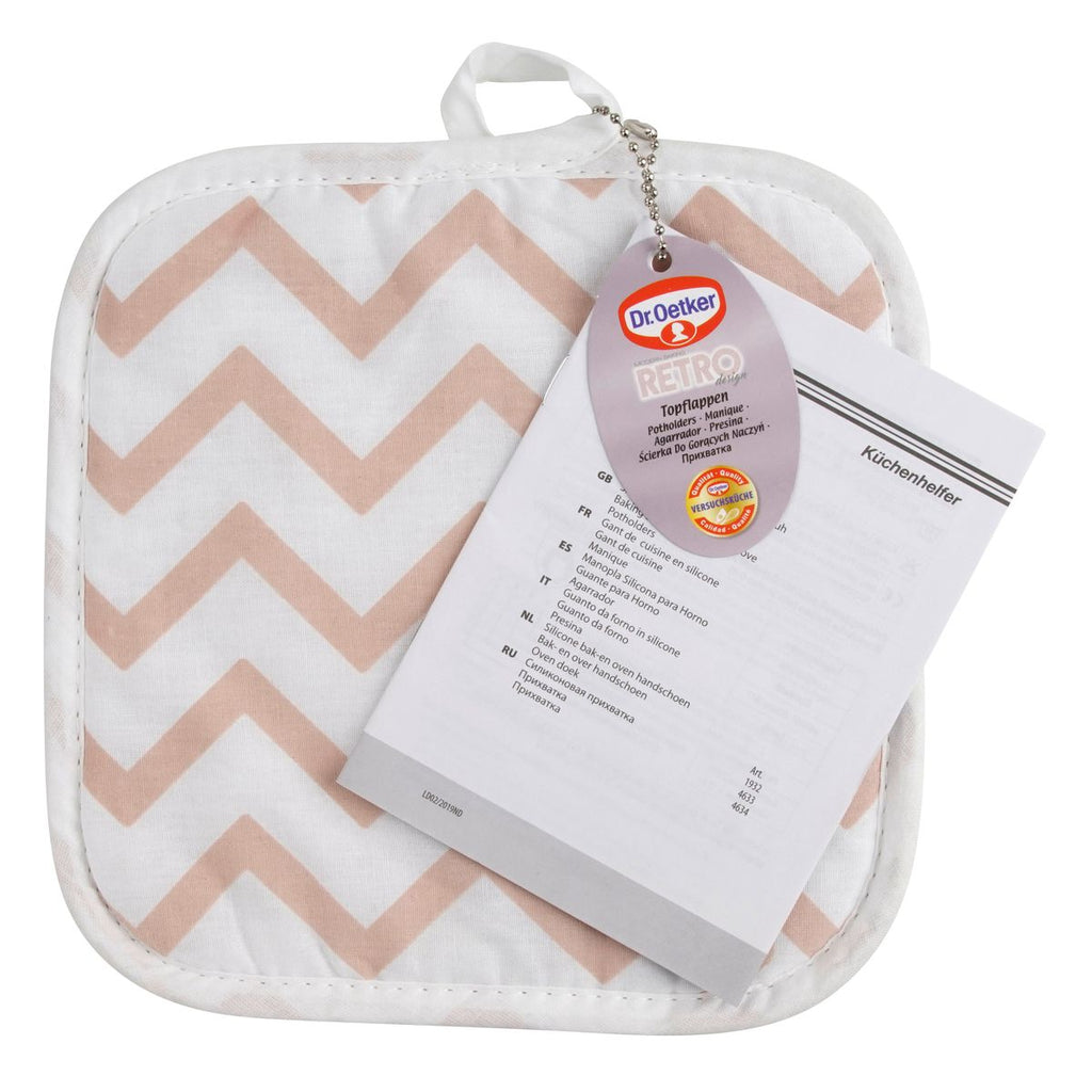 Dr Oetker - Lot De 2 Maniques 20/20 Cm En Coton Avec 2 Ustensiles Dr Oetker Baker Edition - Rose